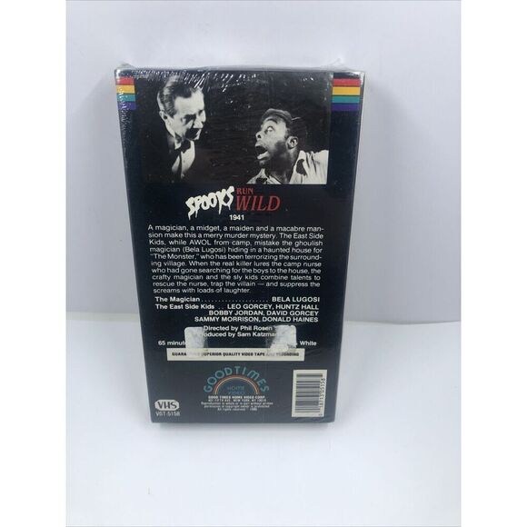 Bela Lugosi & The East Side Kids Spooks Run Wild VHS Tape 1986 Release. Sealed - Picture 3 of 7